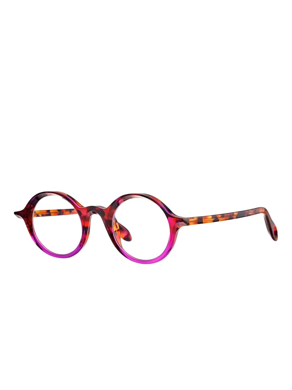 Theo Eyewear round-frame glasses - Bruin