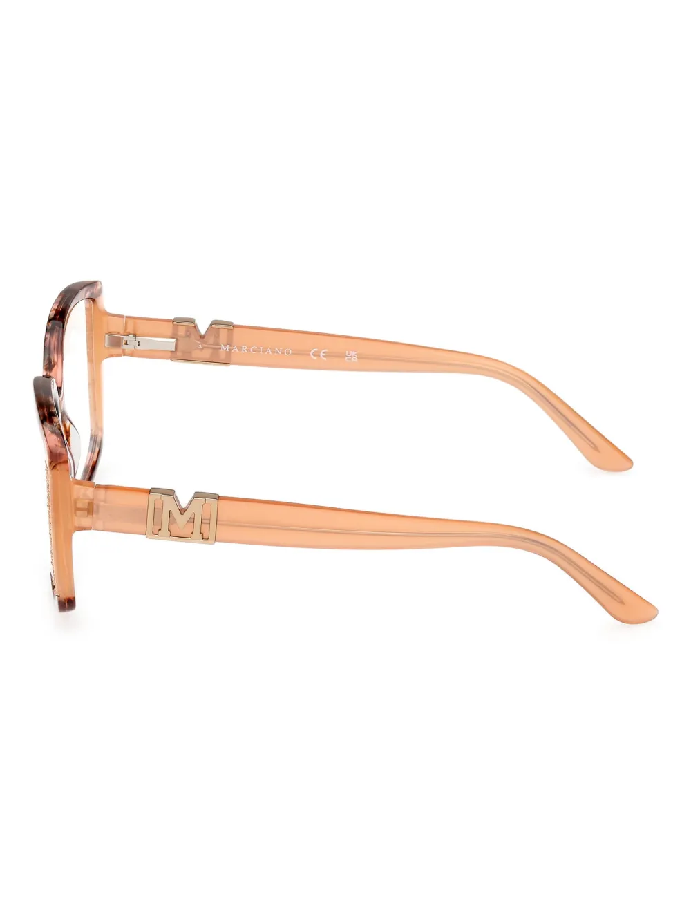 GUESS EYEWEAR Bril met vierkant montuur Beige