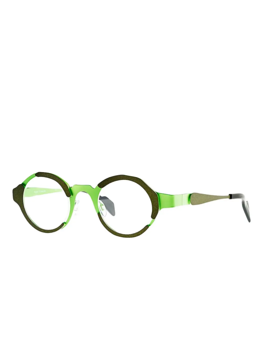 Theo Eyewear Bril met rond montuur - Groen