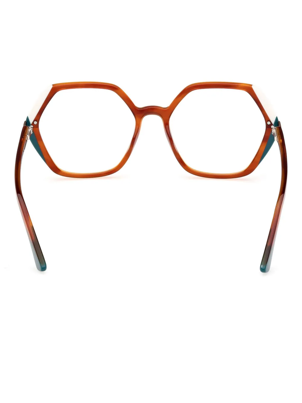 GUESS EYEWEAR Bril met geometrisch montuur Bruin