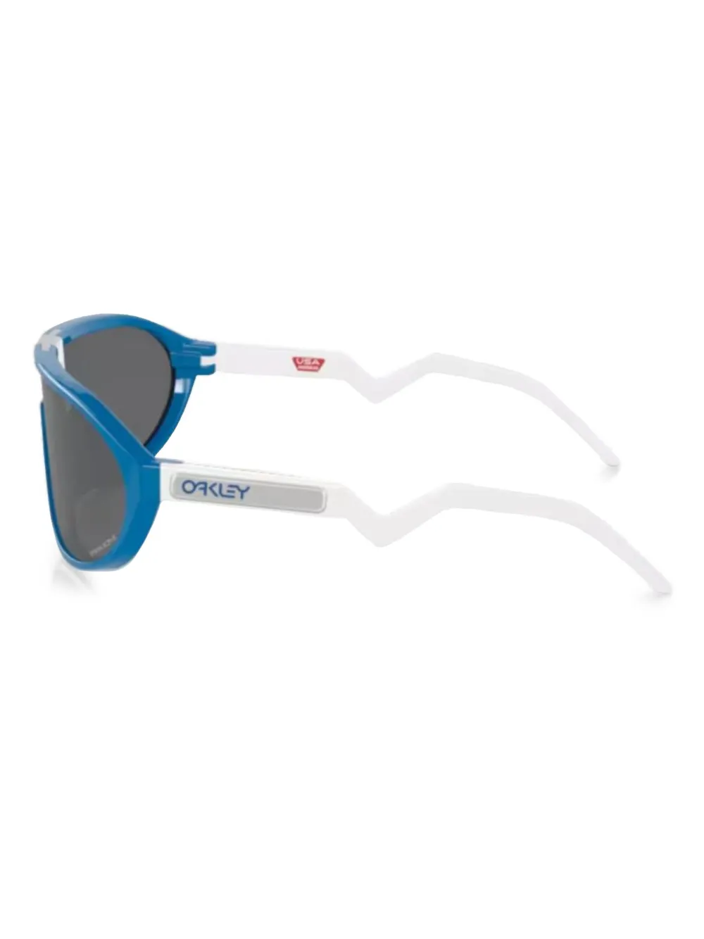 Oakley Zonnebril met schild montuur Blauw