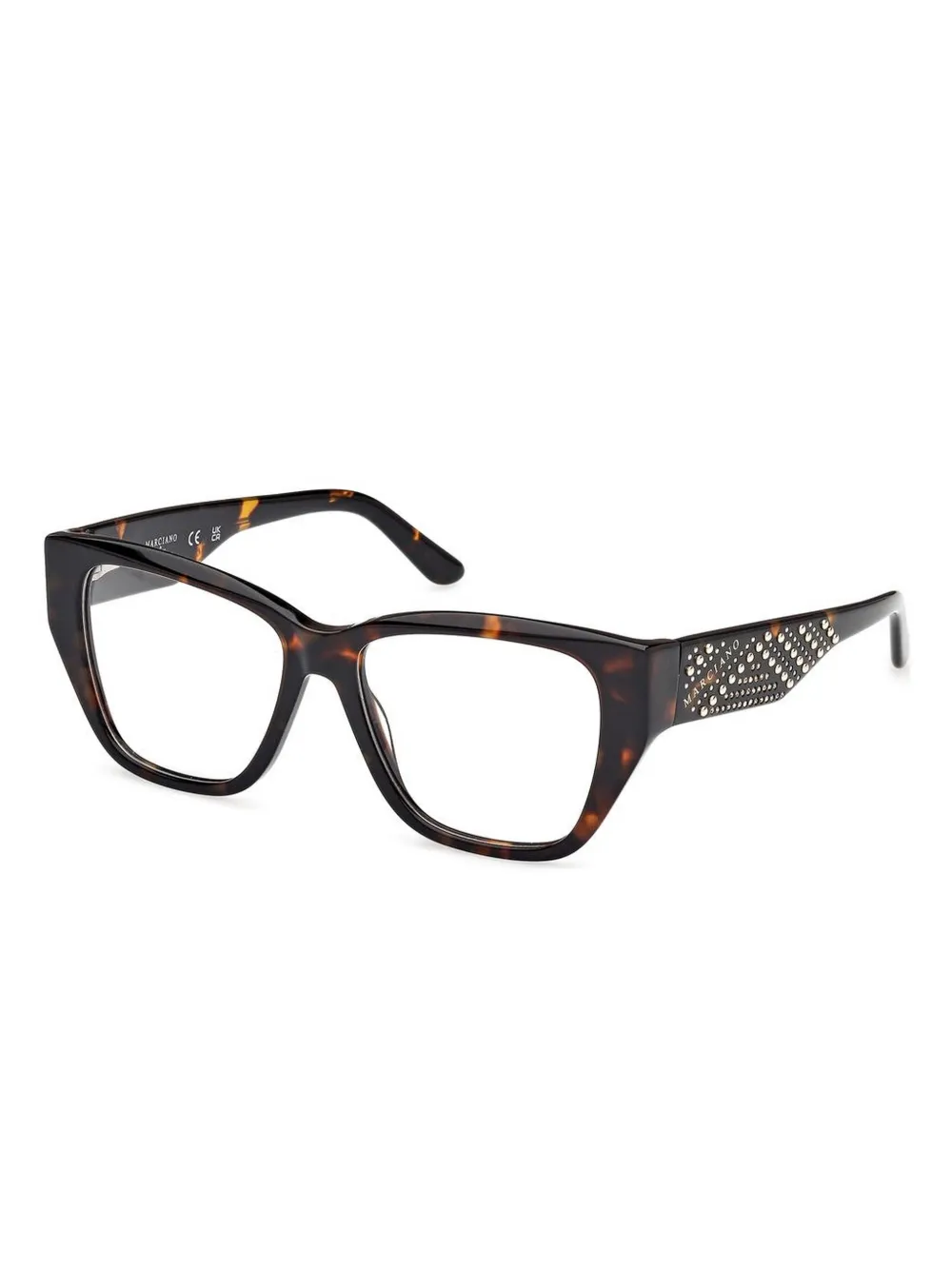 Guess Eyewear Square-frame Glasses In Brown