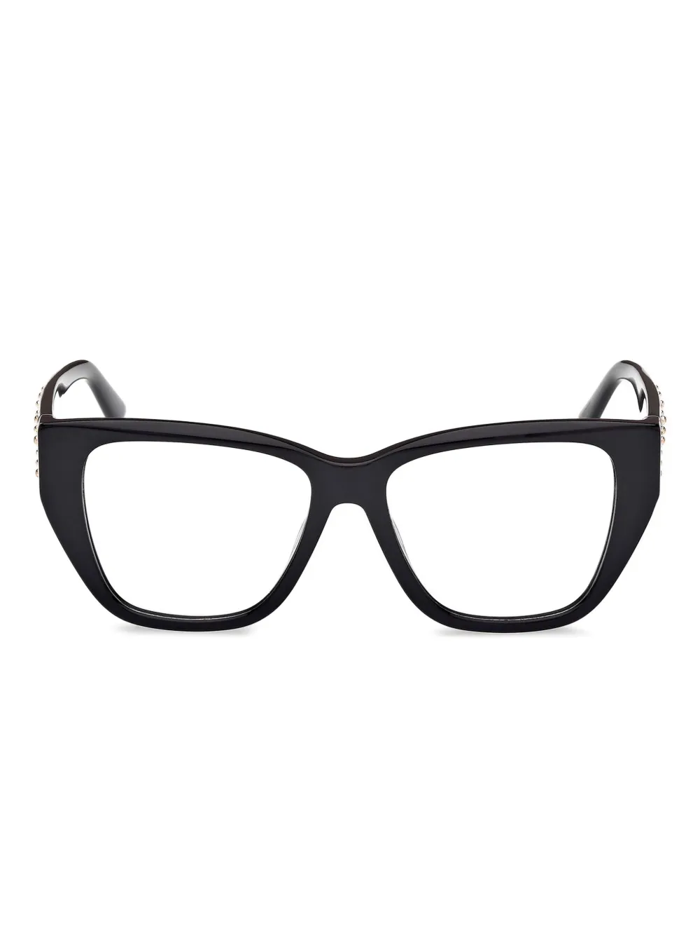 Guess Eyewear Geometric-frame Glasses In Black