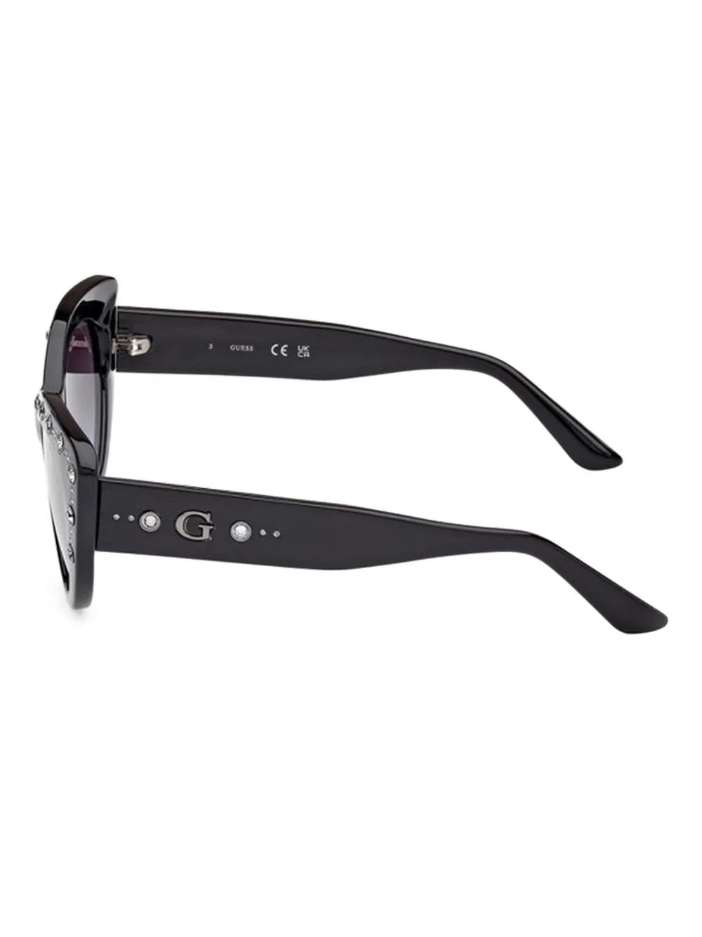 GUESS EYEWEAR Zonnebril met cat-eye montuur Zwart