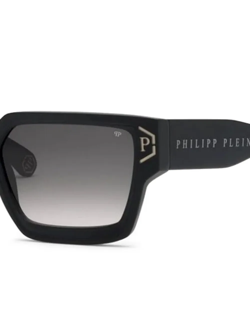 Philipp Plein Eyewear Zonnebril met rechthoekig montuur - Zwart