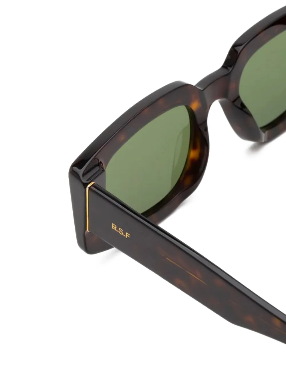Retrosuperfuture Zonnebril met geometrisch montuur Bruin