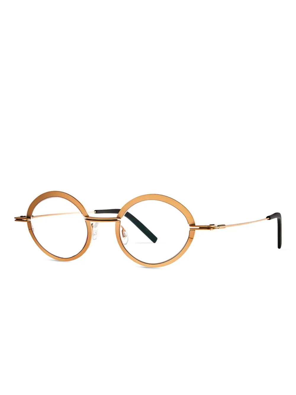 Theo Eyewear round-frame glasses - Goud