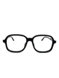JULIUS TART OPTICAL square-frame clear-lens glasses - Black