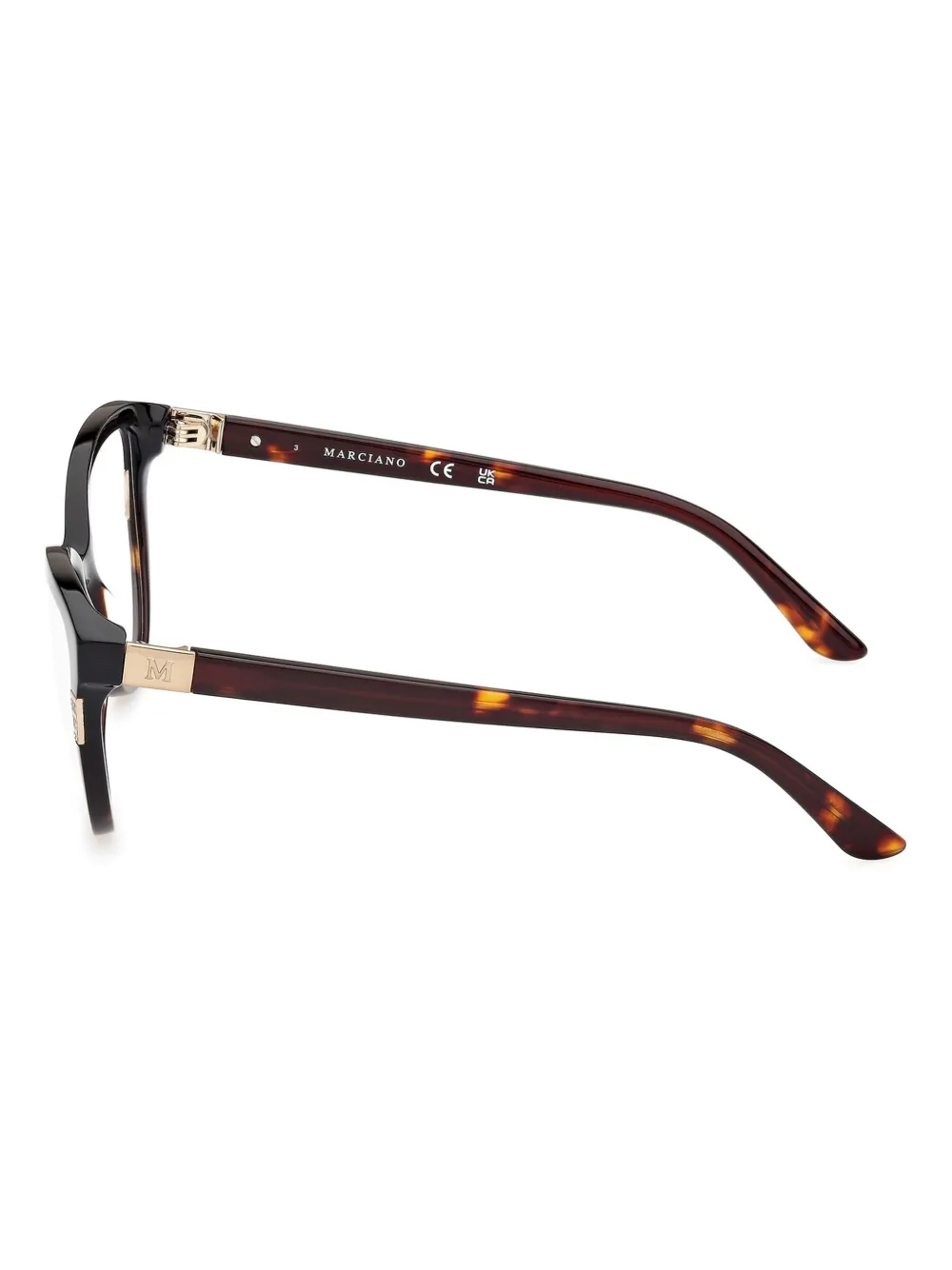 Guess Eyewear Geometric-frame Glasses In Black