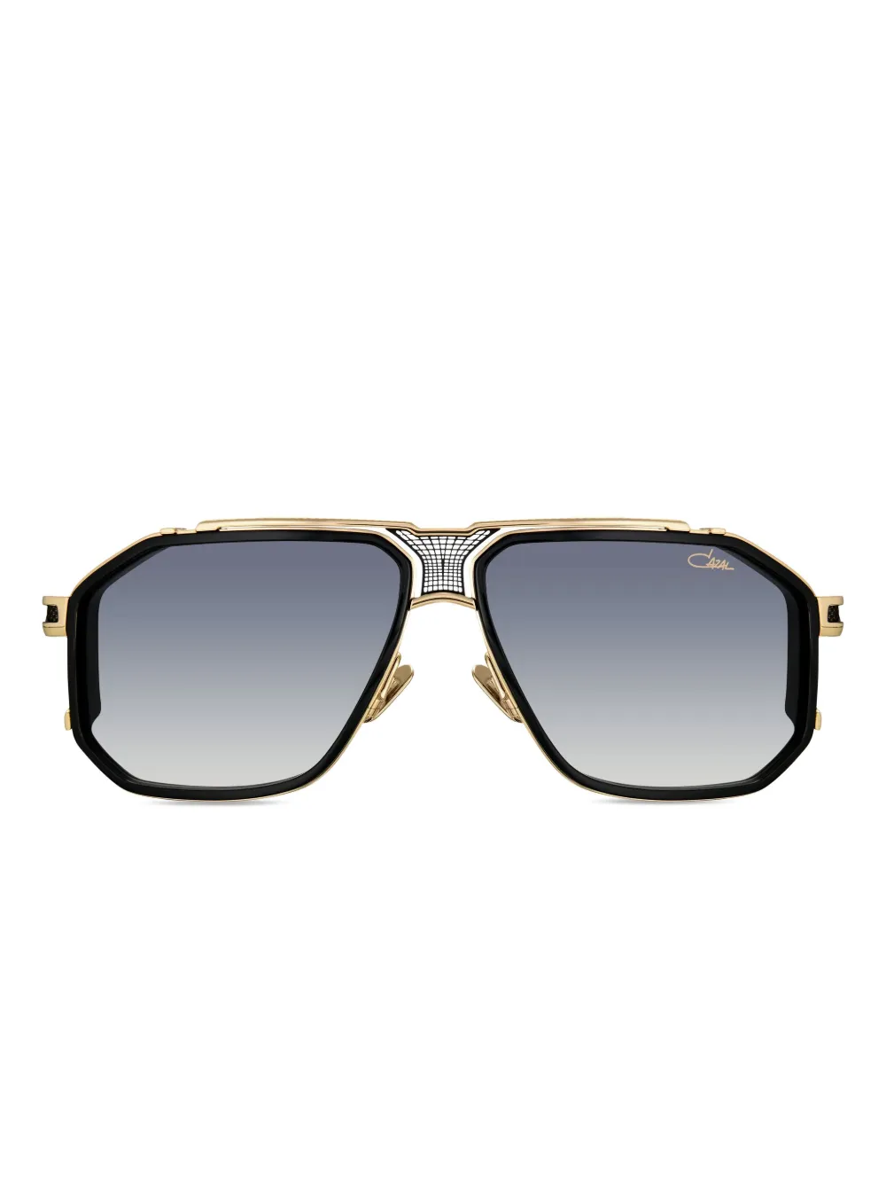 Cazal geometric-frame gold-detail sunglasses | Gold | Image 1