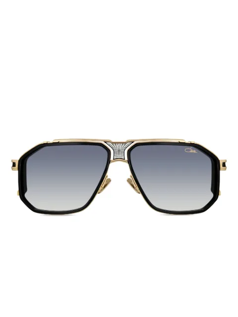 Cazal geometric-frame gold-detail sunglasses