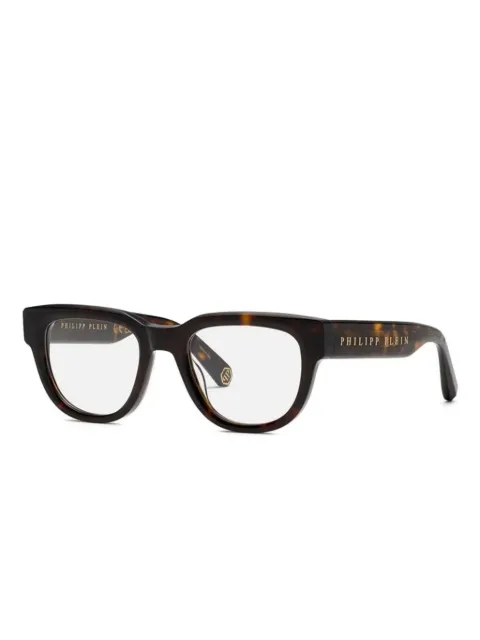 Philipp Plein Eyewear tortoiseshell logo frames 