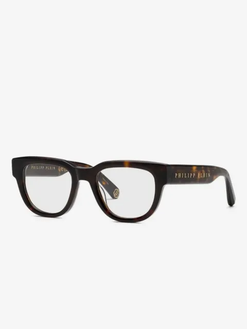 Philipp Plein Eyewear armazón estilo carey con logo