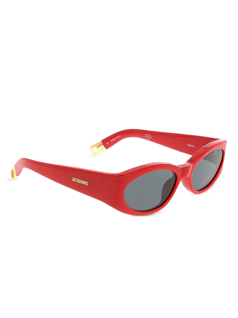 Jacquemus Ovalo zonnebril - Rood