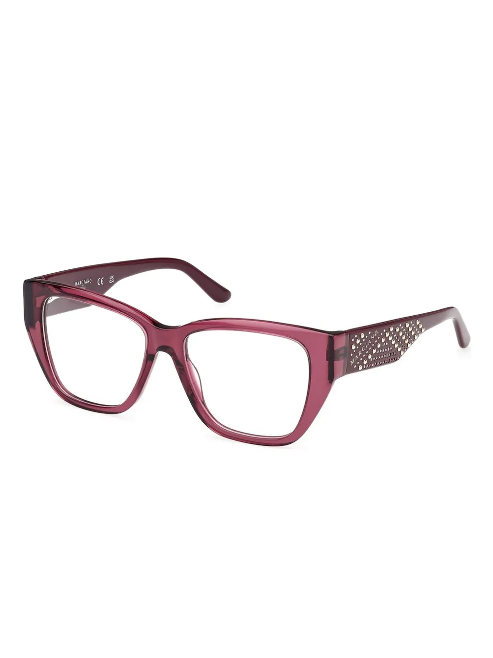 GUESS EYEWEAR ラインストーン眼鏡フレーム - ピンク GUESS EYEWEAR ラインストーン眼鏡フレーム - ピンク