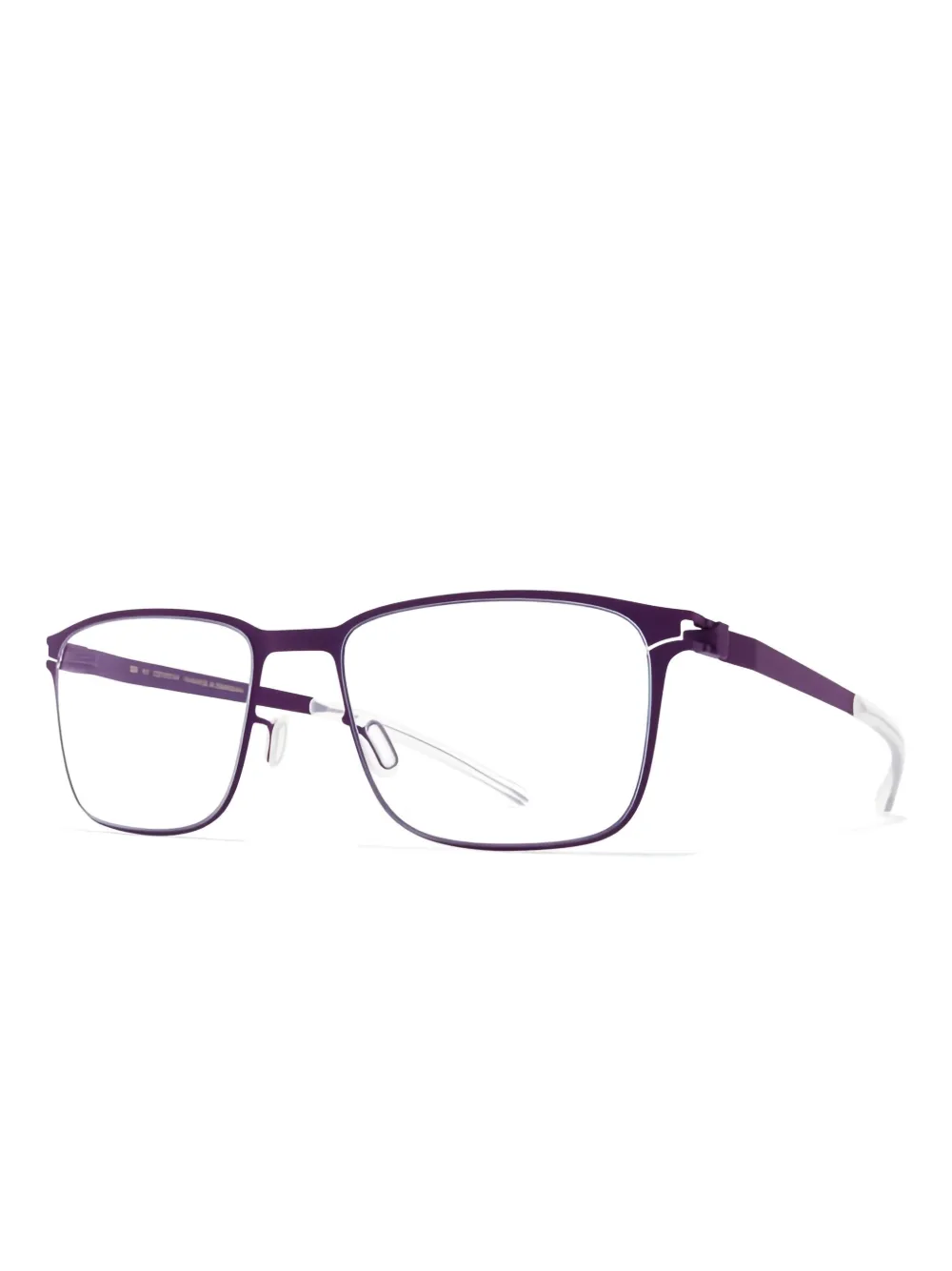 Mykita Henning bril met rechthoekig montuur Paars