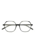 Kaleos geometric-frame glasses - Green