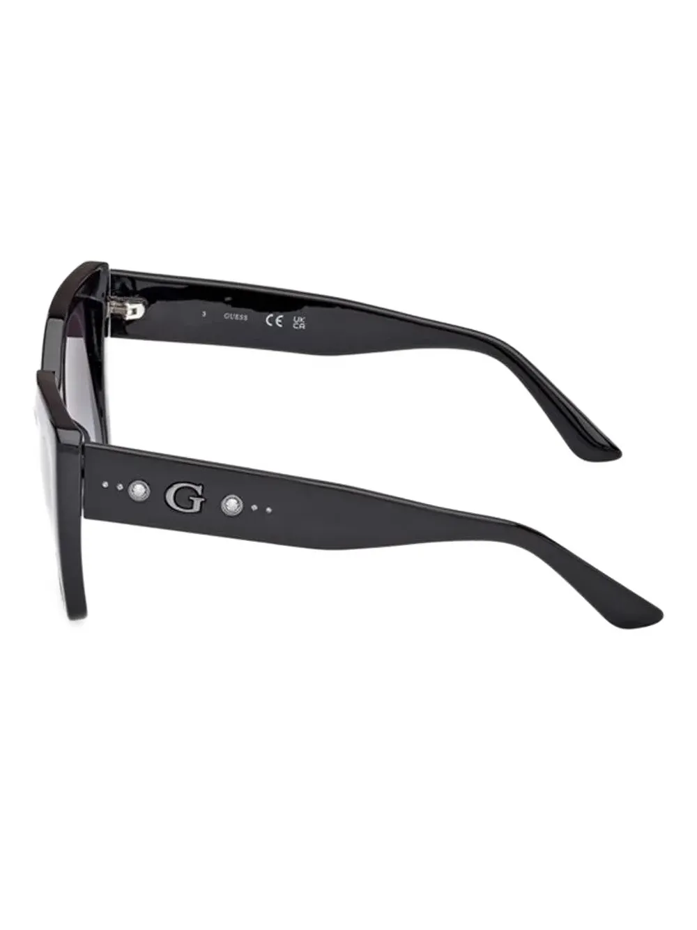 GUESS EYEWEAR Zonnebril verfraaid met kristallen Zwart