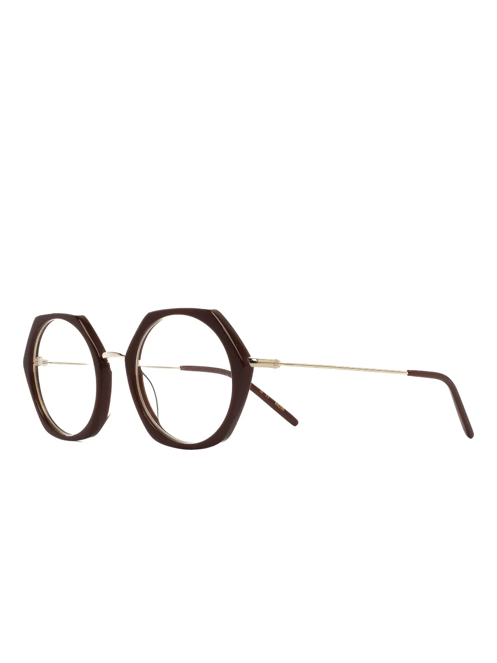 Kaleos Rambeau Geometric-frame Glasses In Brown