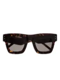 Kaleos Banon tortoiseshell square-frame sunglasses - Brown