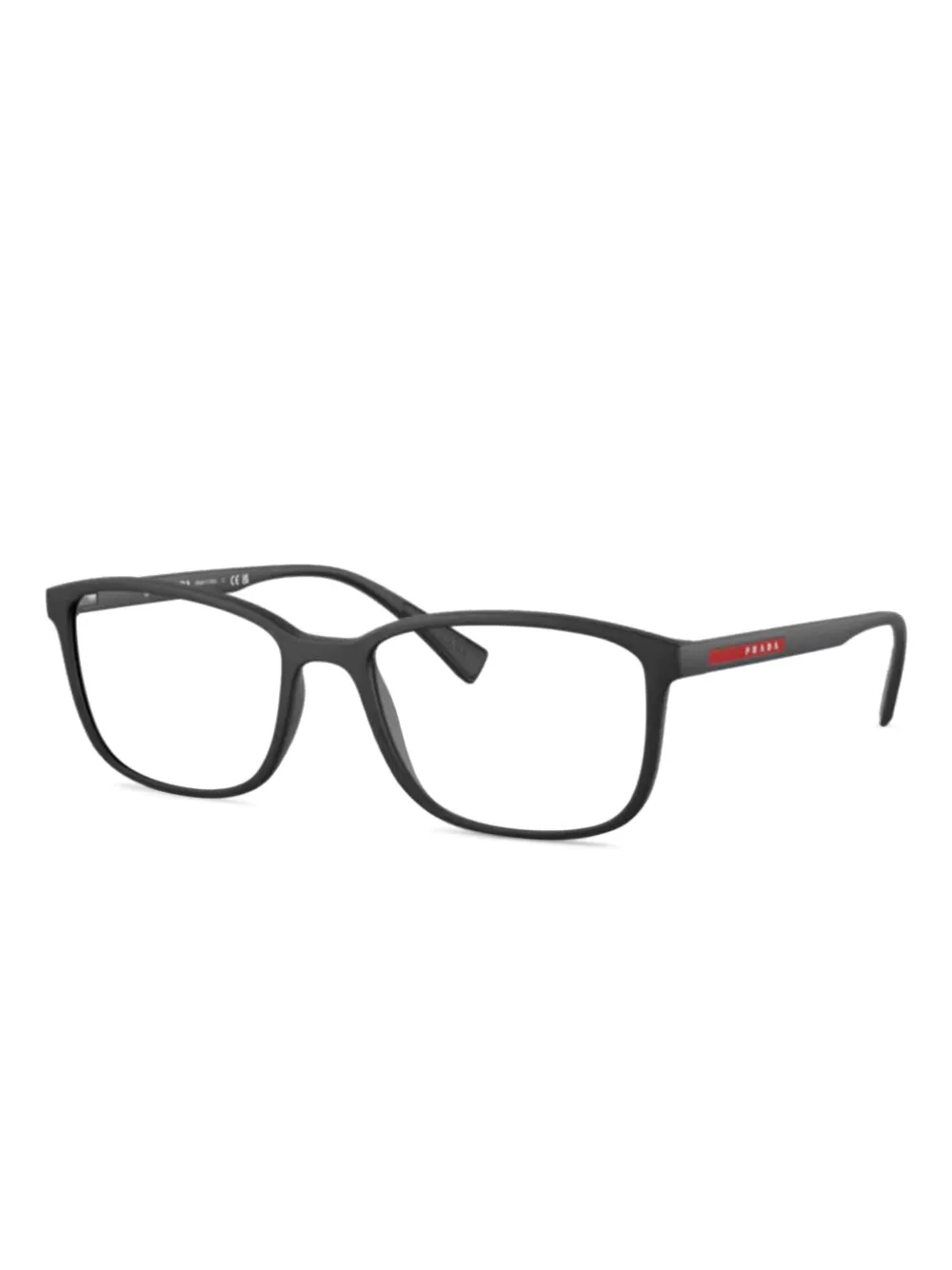Prada Linea Rossa square-frame glasses | Black | Image 1
