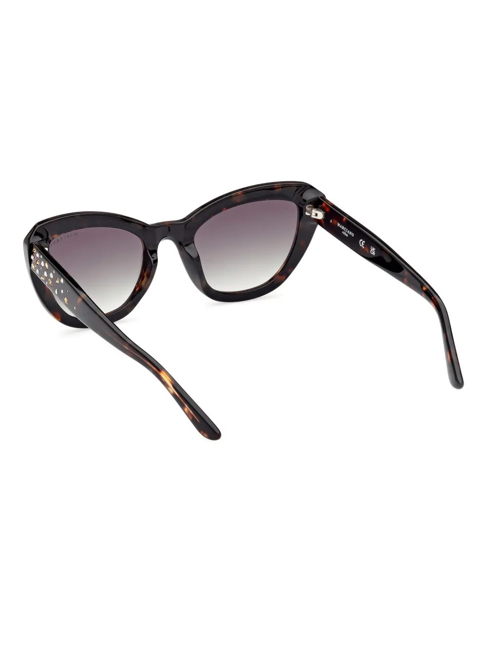 GUESS EYEWEAR Zonnebril met geometrisch montuur Bruin
