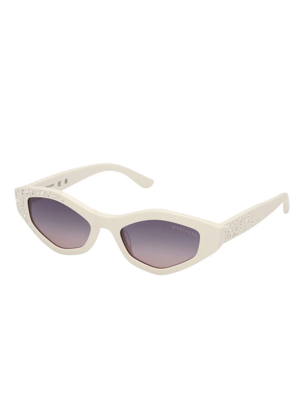 Marciano geometric-frame sunglasses - Wit
