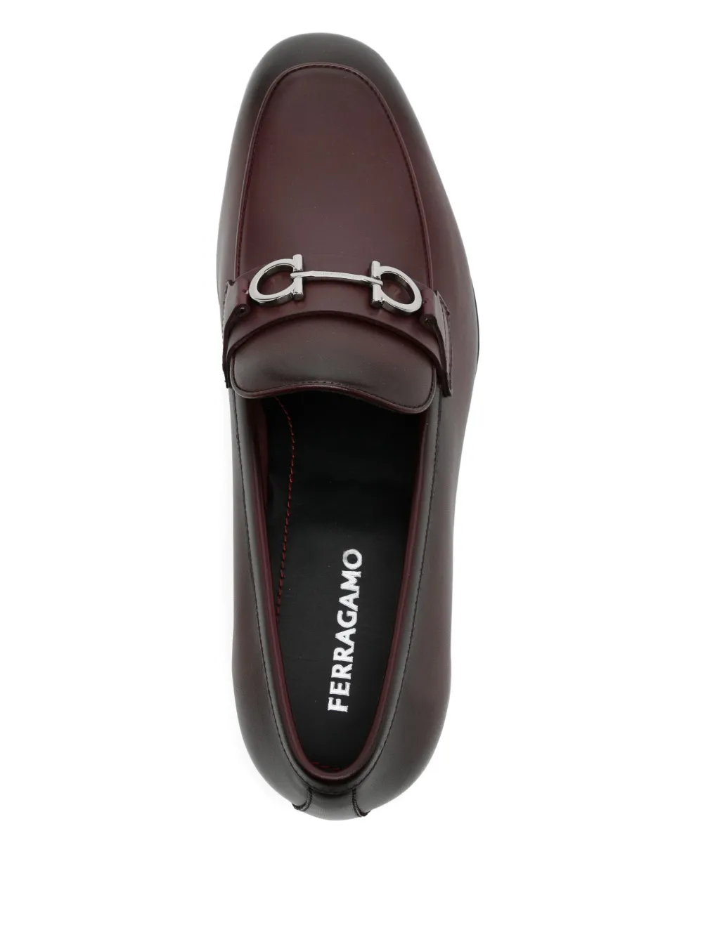 Ferragamo Loafers met Gancini-detail Rood