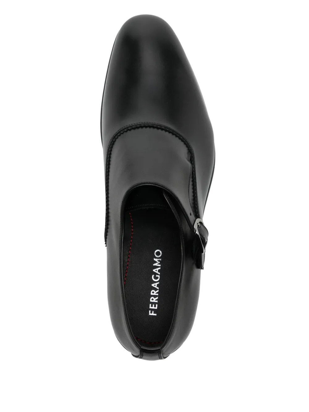 Ferragamo buckle fastening loafer Black