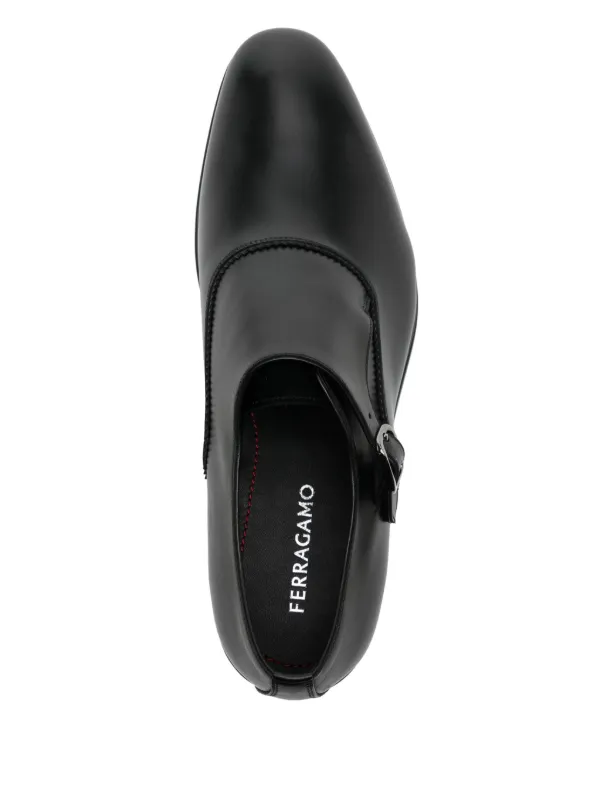 FERRAGAMO 黒 レザー ローファー Ferragamo レザーローファー | ブラック | FARFETCH JP