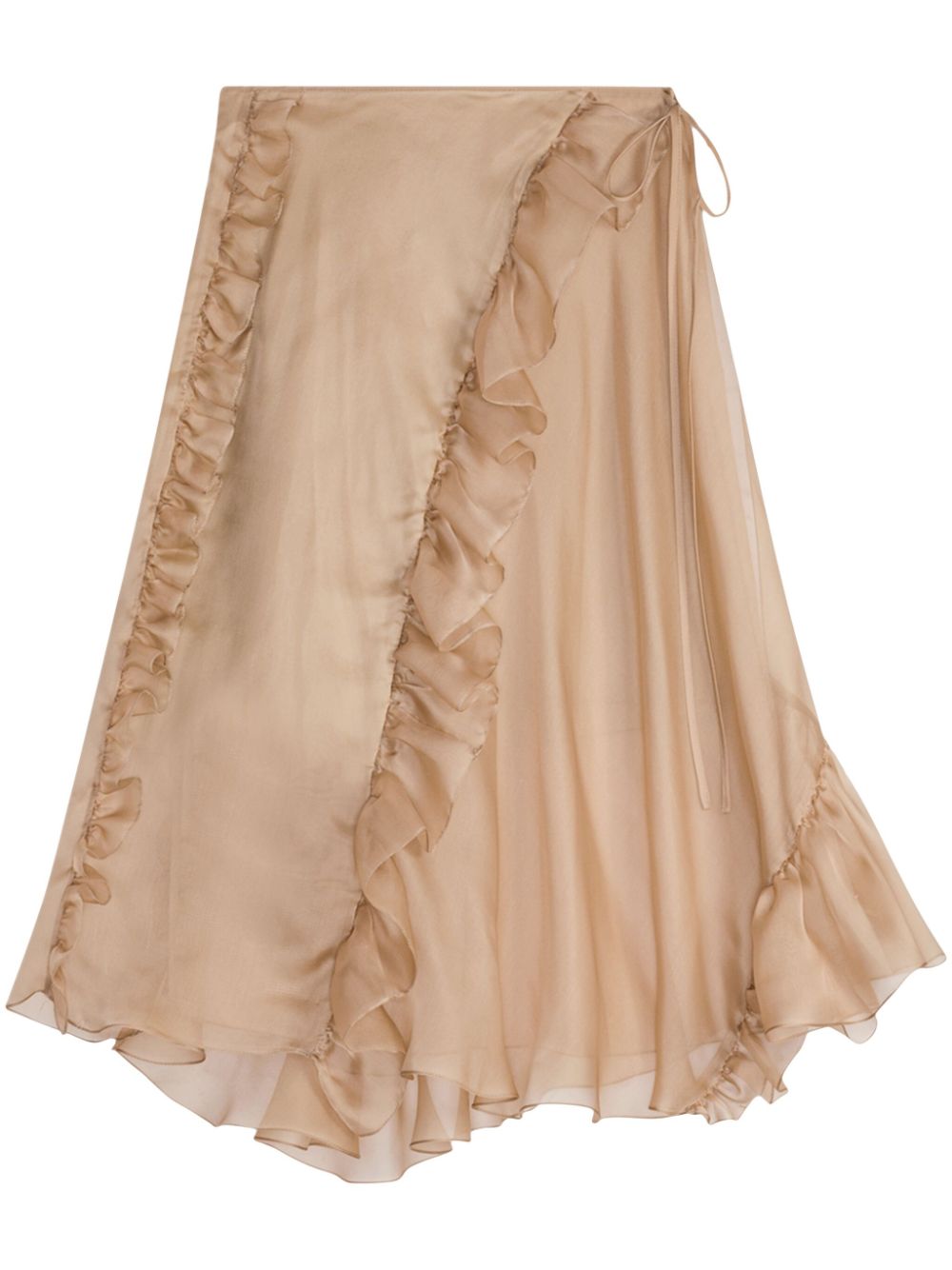 Cecilie Bahnsen Adelina midi skirt - Neutrals