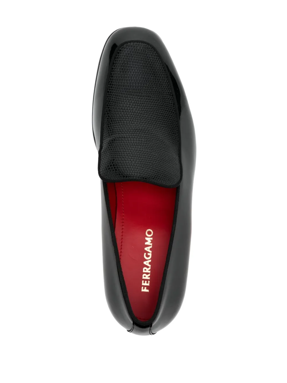 Ferragamo slip-on style loafers Black