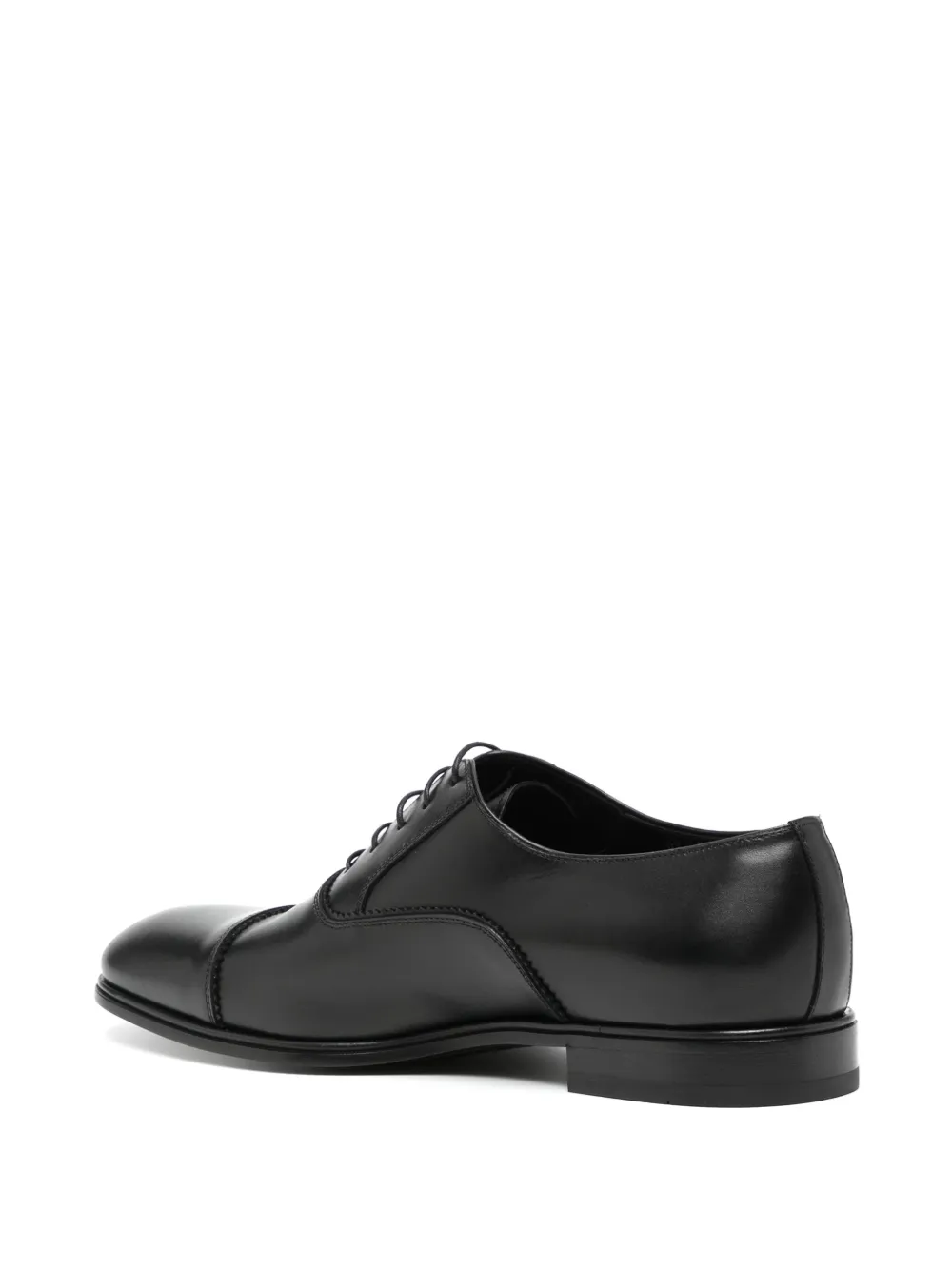 Ferragamo patchwork lace-up shoes Black