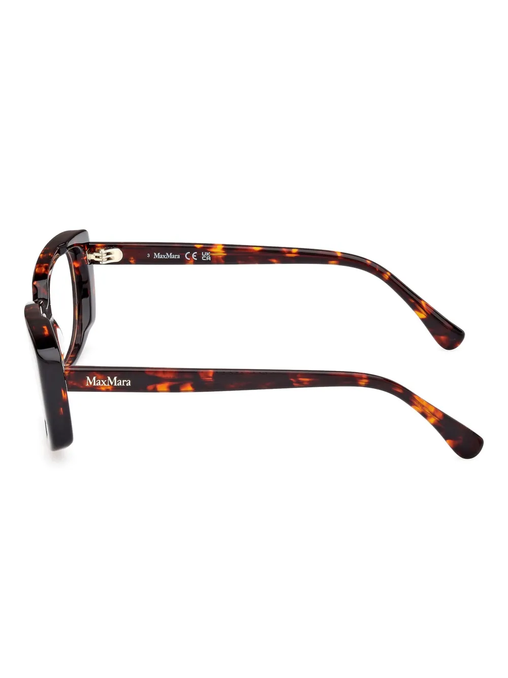 Max Mara Eyewear Bril met rechthoekig montuur Bruin