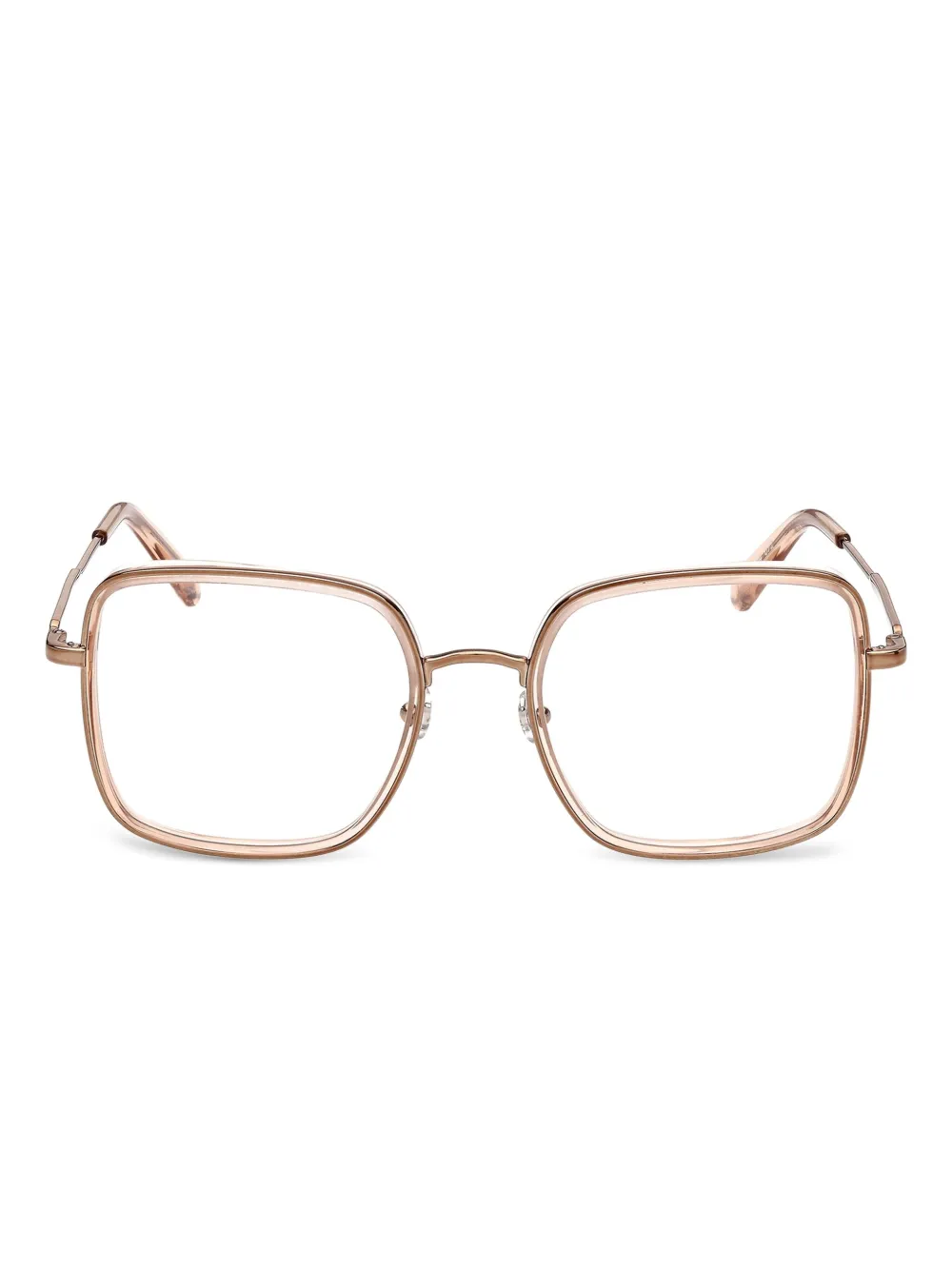 Moncler Eyewear Bril met vierkant montuur Goud