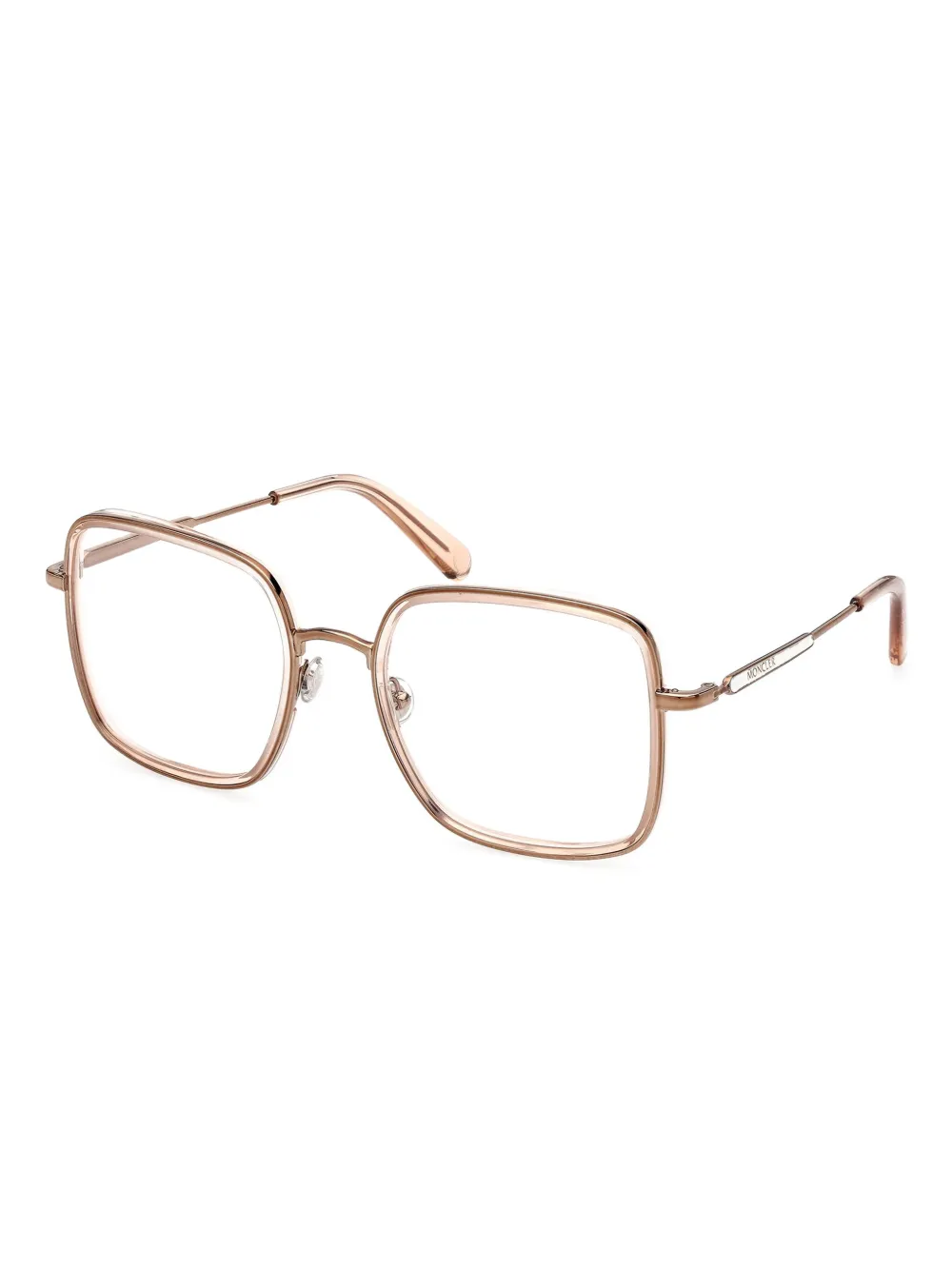 Moncler Eyewear Bril met vierkant montuur Goud