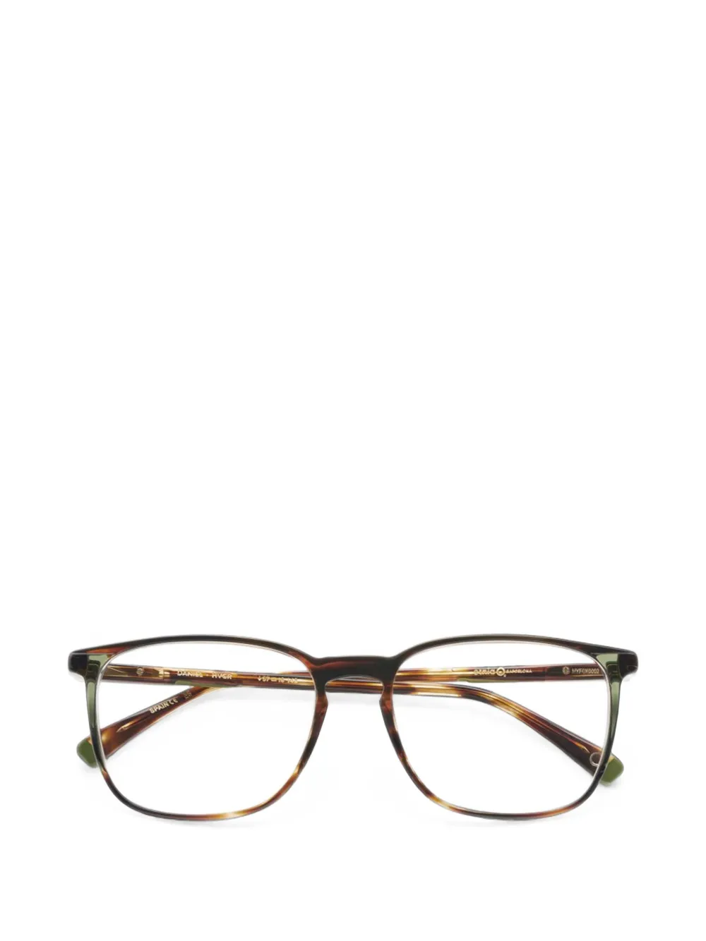 Etnia Barcelona Daniel tortoiseshell-effect square-frame glasses - Marrone