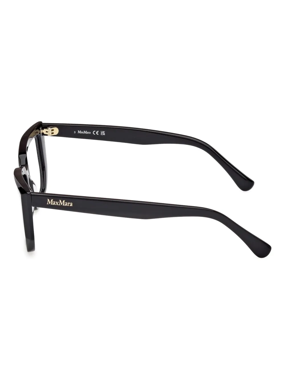 Max Mara Eyewear Bril met logo Zwart
