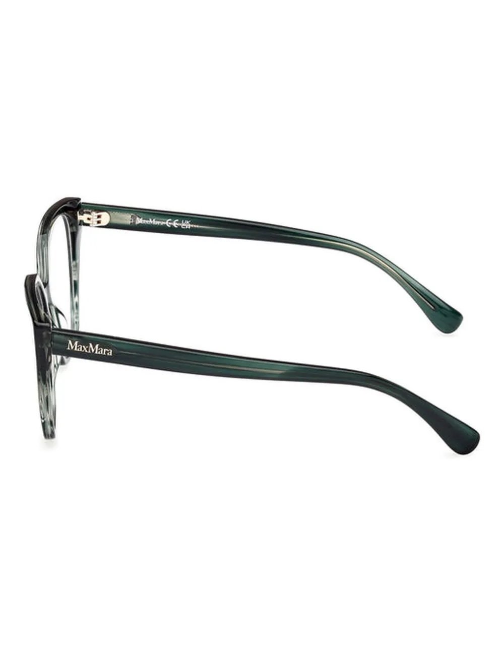 Max Mara Eyewear Bril met logoprint Groen