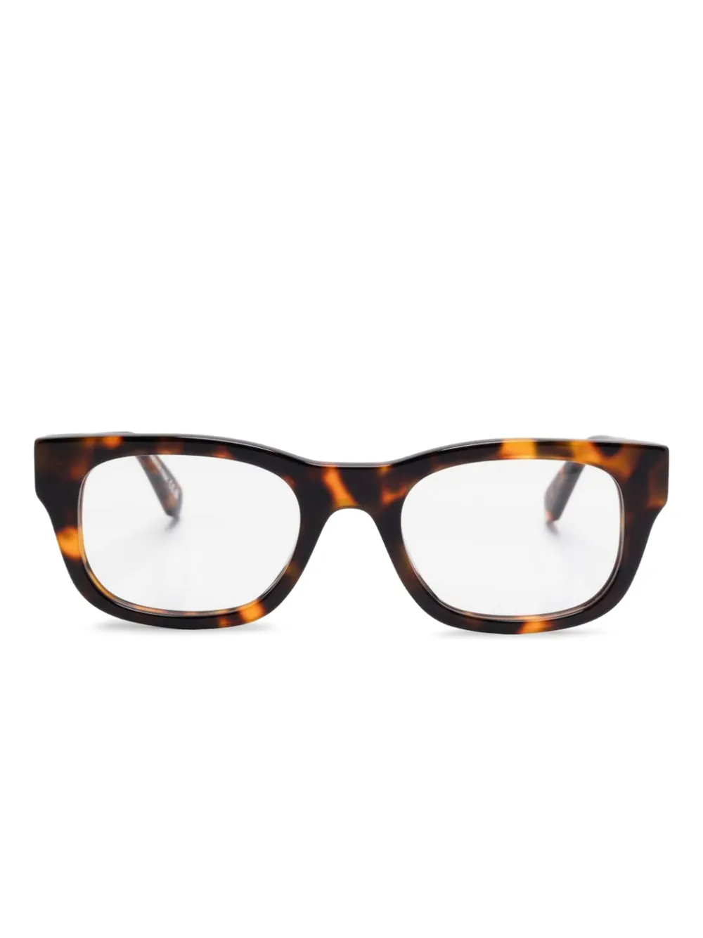 Off-White Eyewear トータスシェル 眼鏡フレーム - ブラウン Off-White Eyewear トータスシェル 眼鏡フレーム - ブラウン