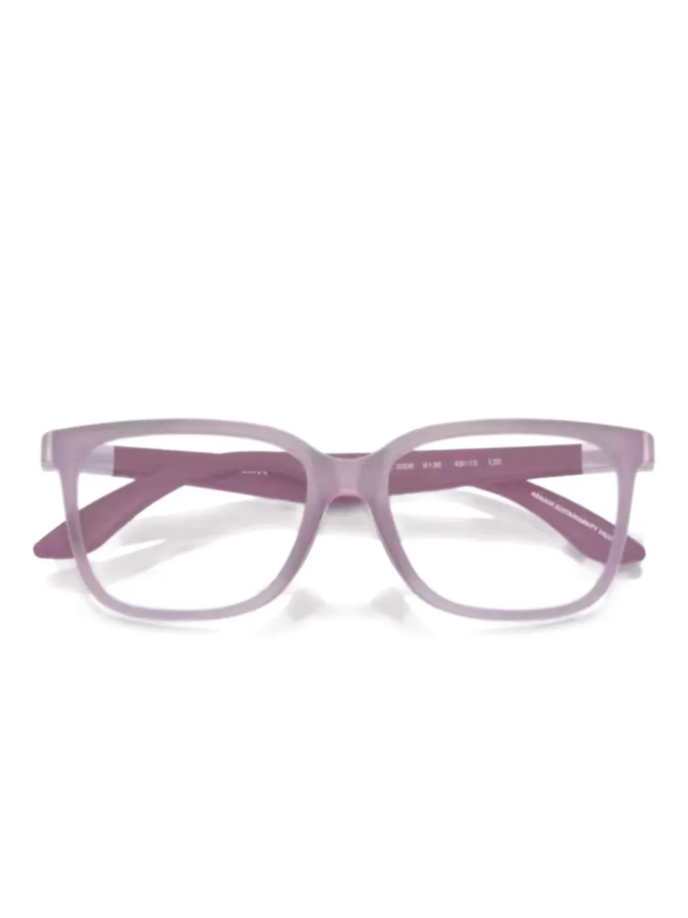 Emporio Armani Brille mit eckigem Gestell - Violett