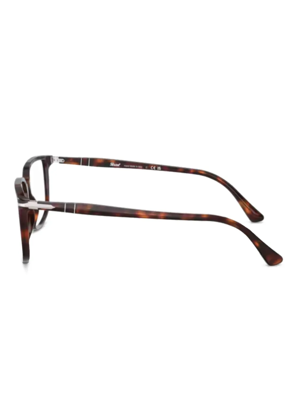 Persol Bril met vierkant montuur Bruin