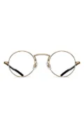 Matsuda round-frame glasses - Gold