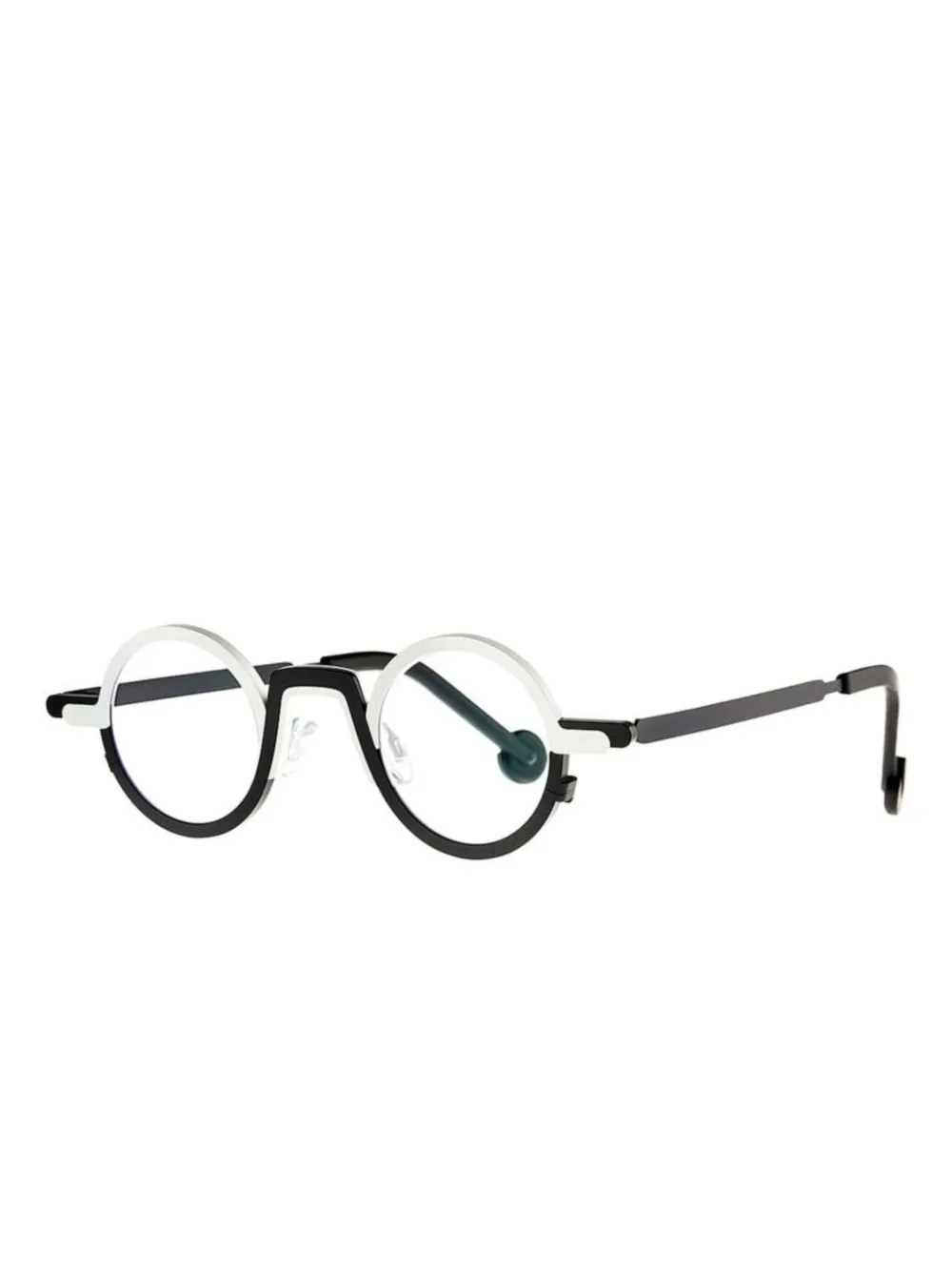 Theo Eyewear Bril met rond montuur - Zwart