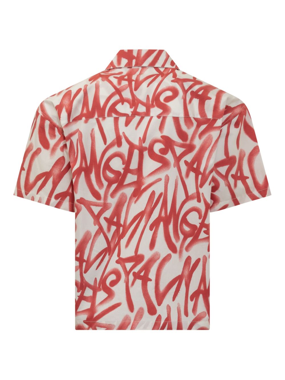 Palm Angels graffiti-print shirt - Wit