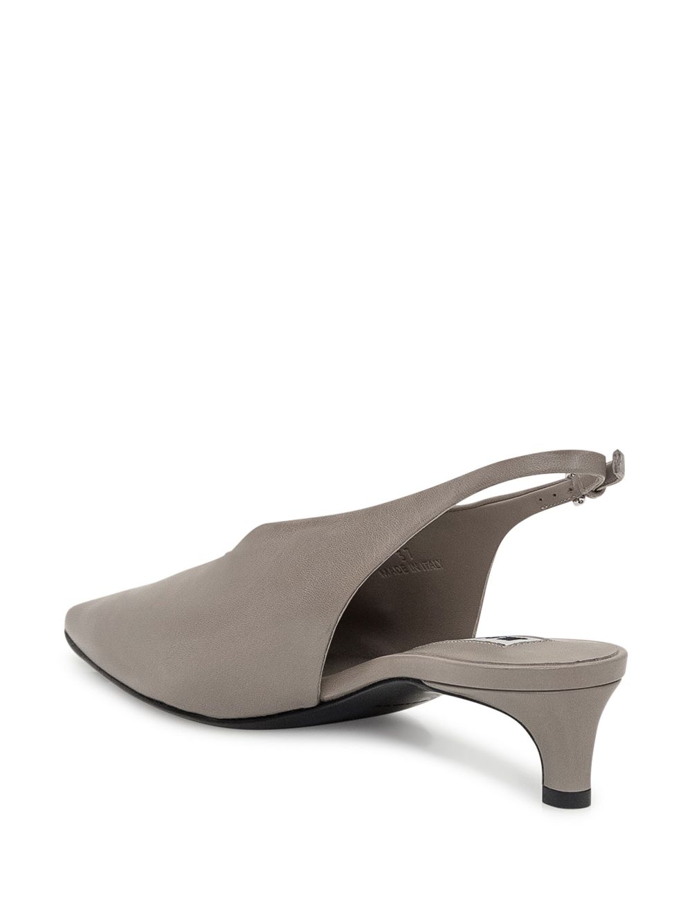 Jil Sander 45mm slingback leather pumps Neutrals