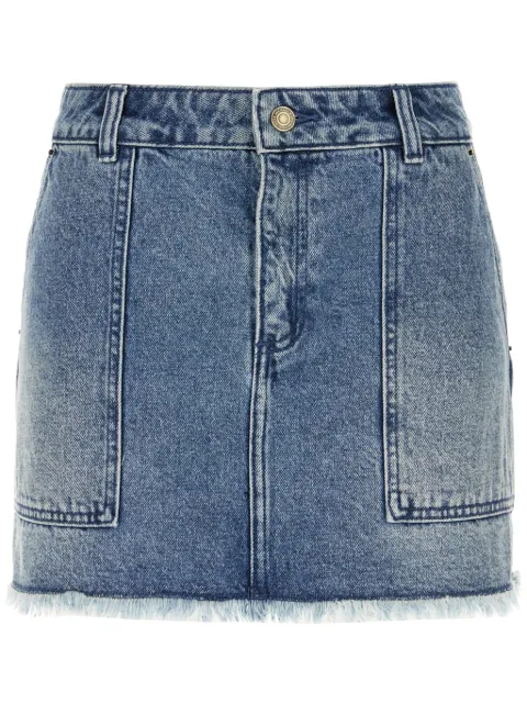 Michael Kors falda corta de mezclilla deshilachada
