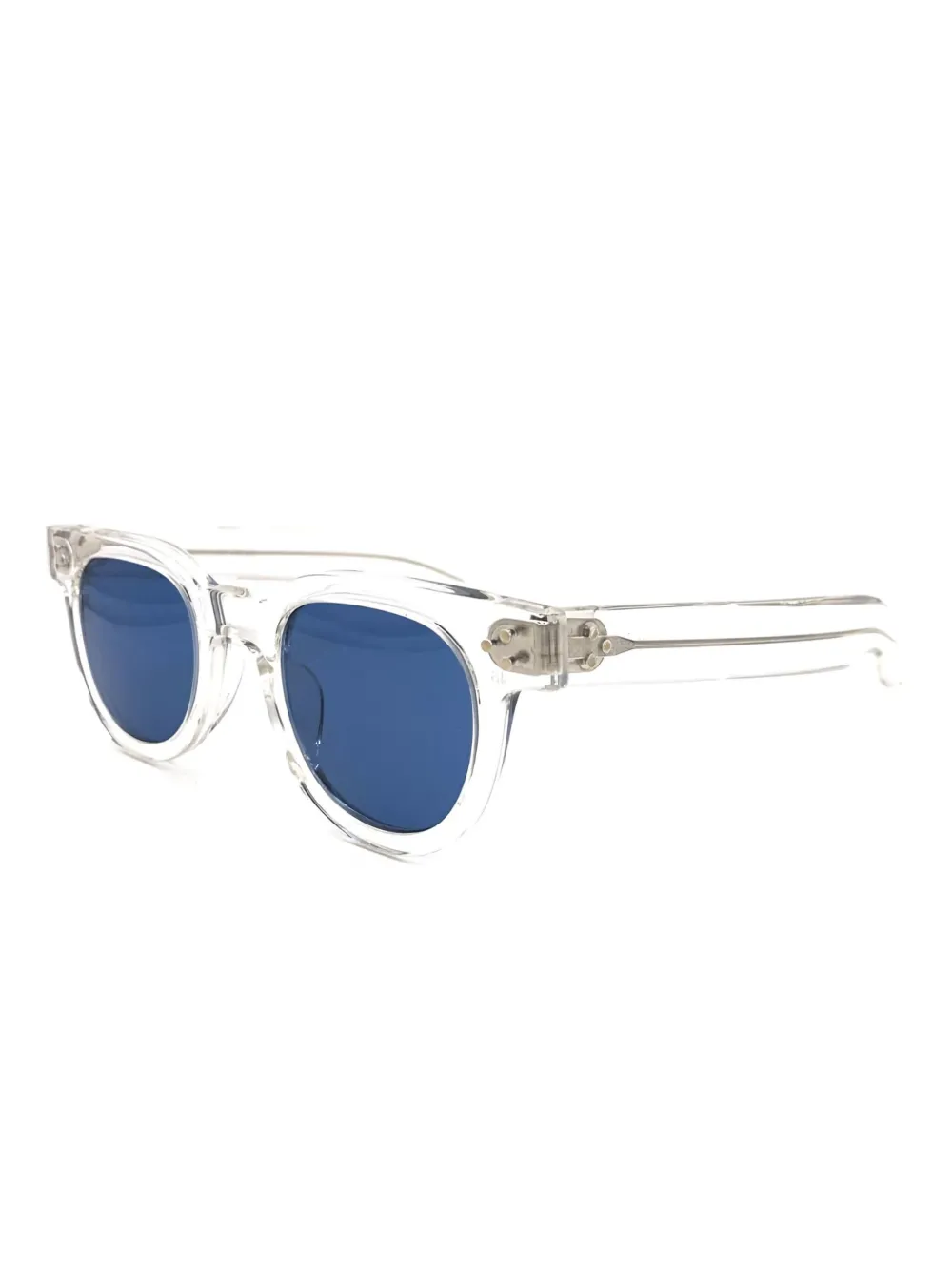 JULIUS TART OPTICAL Zonnebril met rond montuur - Wit