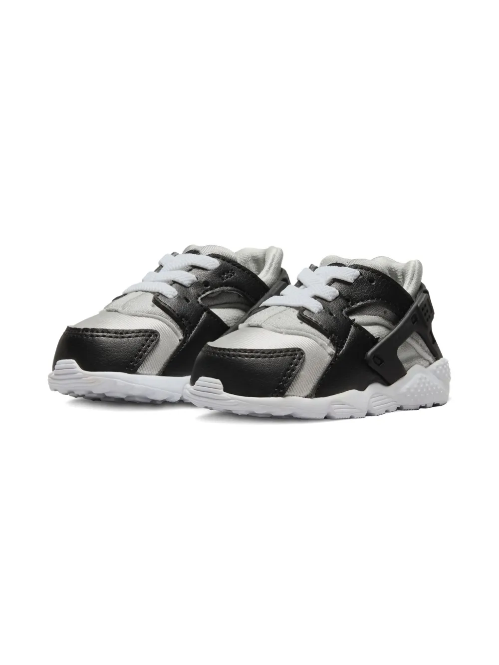 Nike Kids Huarache Run Black/Neutral Grey sneakers - Zwart