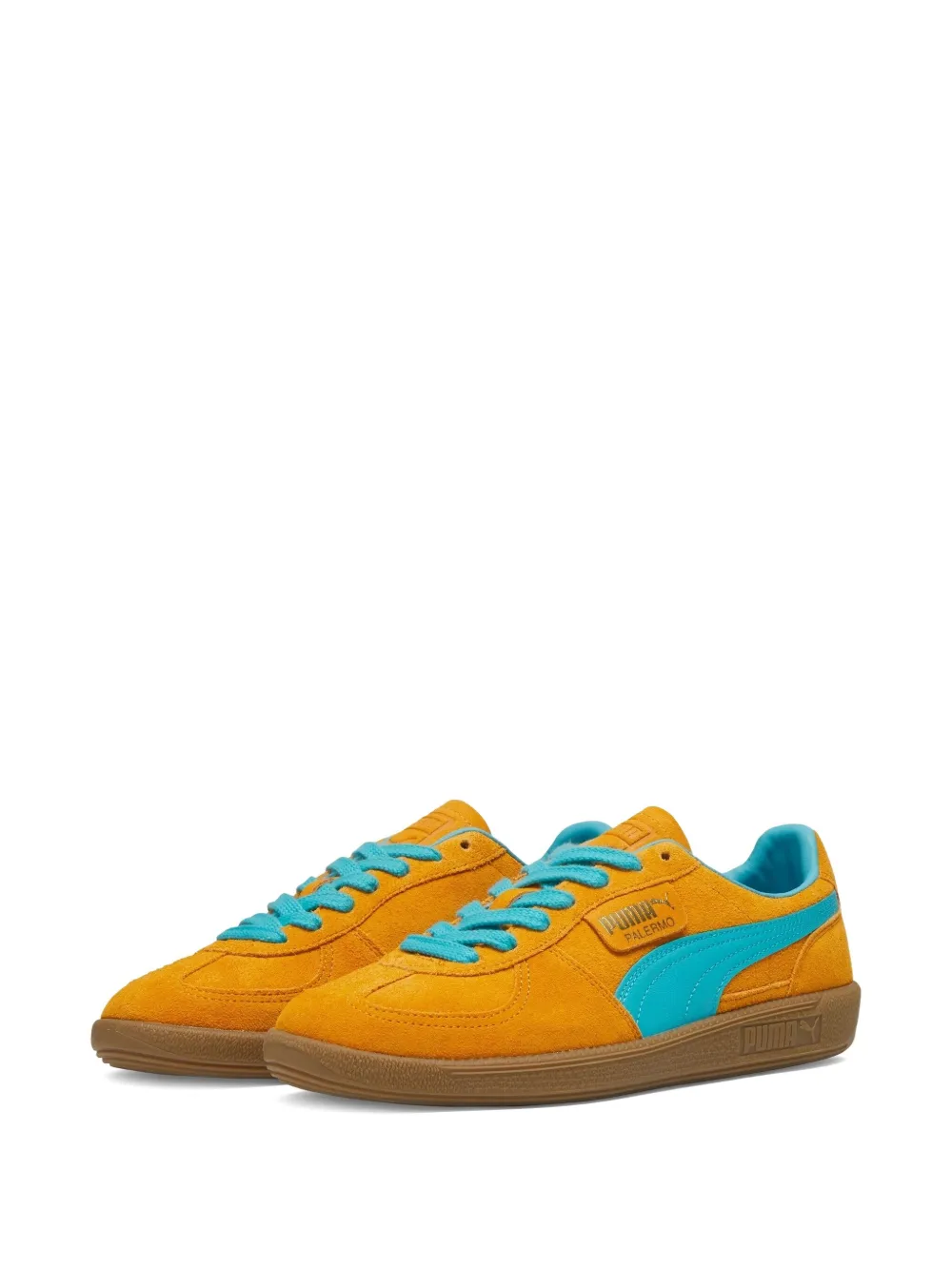 PUMA Palermo "Dark Cheddar Bright Aqua" sneakers Oranje